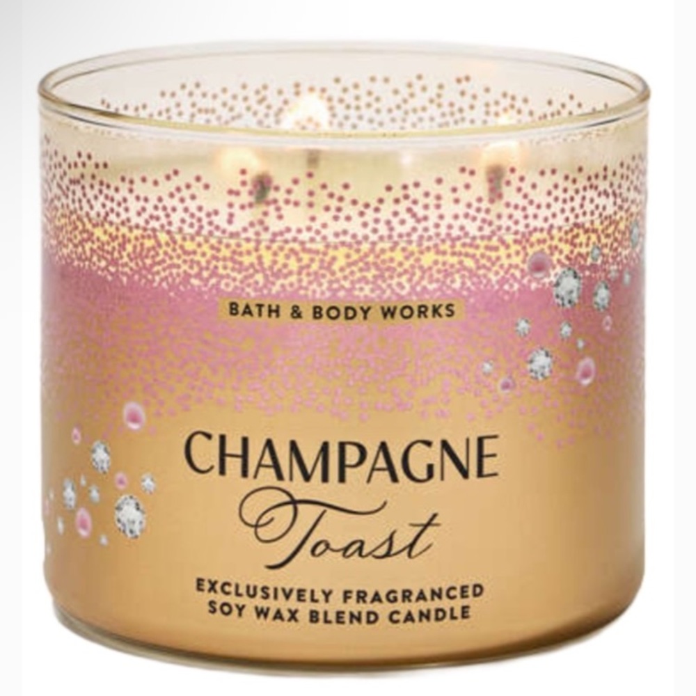 Bath & Body Works Champagne Toast 3 wick candle brand new